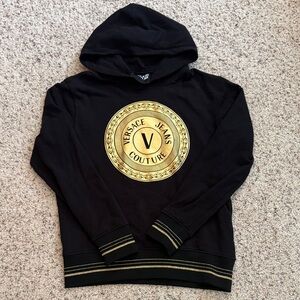 Versace Jeans Collection Black and Gold Hoodie